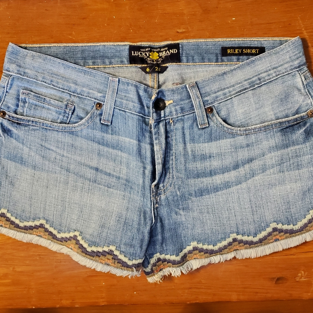 Lucky Brand Blue Jean Shorts Classic Style